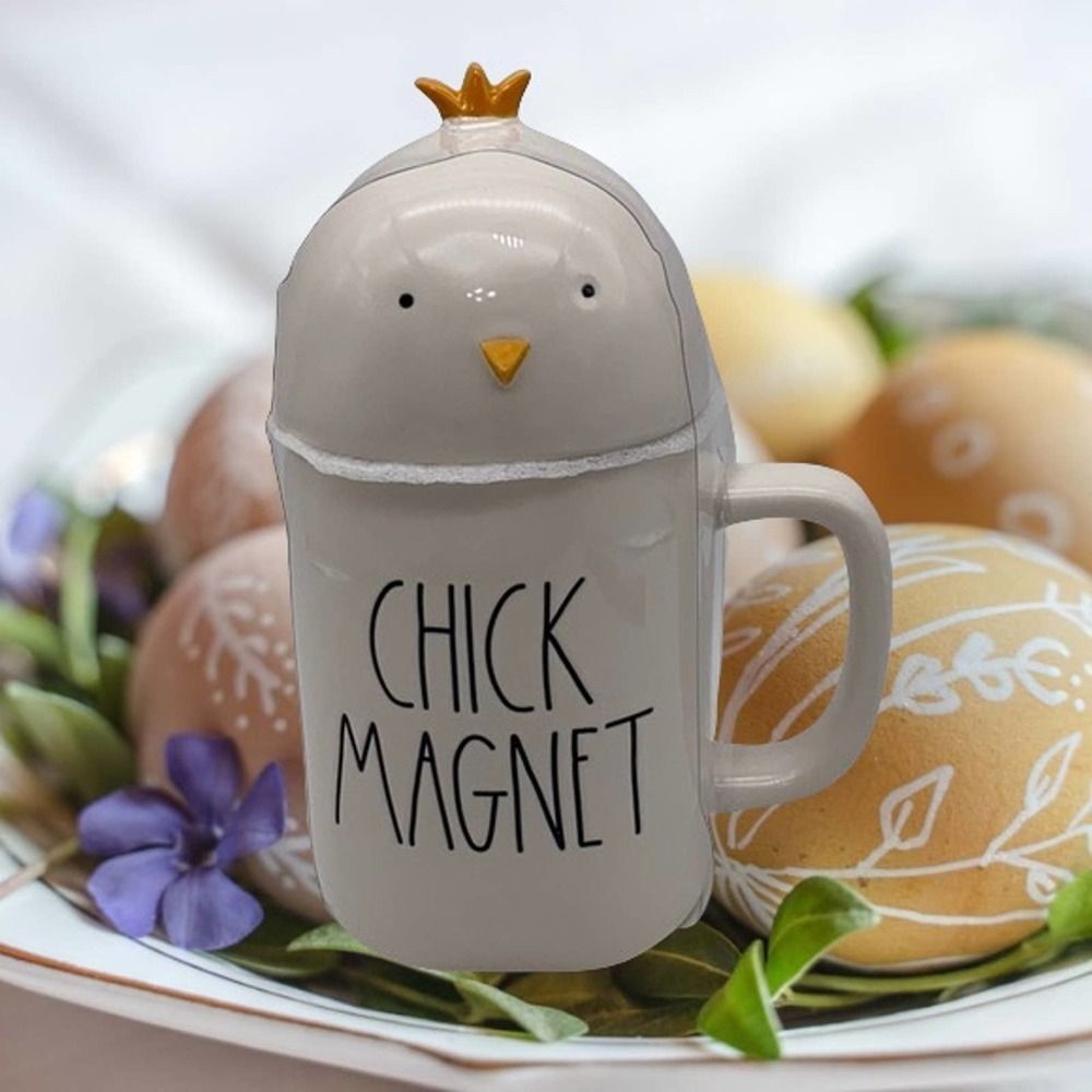 Rae Dunn “CHICK MAGNET” Mug With Topper